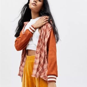 BDG Keanu Varsity Flannel Shirt